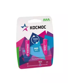 Аккумулятор R03 NI-MN 900мА.ч BP-2 (блист.2шт) Космос KOCR03NIMH(900MAH)