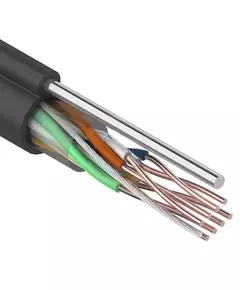 Кабель FTP 4х2х24AWG кат.5е медь с тросом бухта (м) Rexant 01-0144