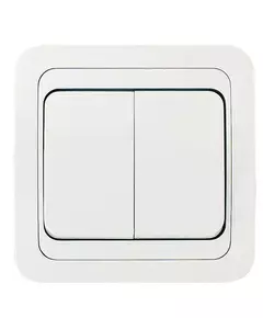 Выключатель 2-кл. СП Mimoza 10А IP20 бел./бел. Makel 12003