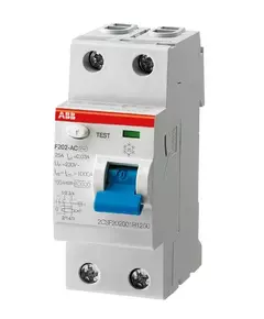 Выключатель дифференциального тока (УЗО) 2п 40А 30мА тип A F202 ABB 2CSF202101R1400