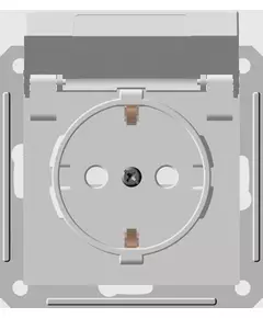Розетка 1-м СП W59 Aqua 16А IP44 с заземл. защ. шторки в сборе бел. SchE RS16-152B-18