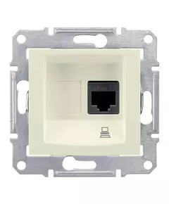 Механизм розетки комп. 1-м СП Sedna RJ45 кат. 5e беж. SchE SDN4300147