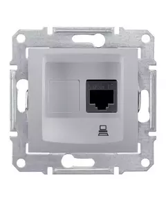 Механизм розетки комп. 1-м СП Sedna RJ45 алюм. SchE SDN4300160