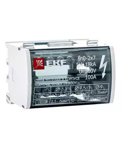 Шина нулевая в корпусе 2х7 EKF sn0-2x7