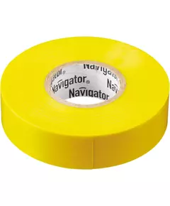 Изолента ПВХ 15мм (рул.20м) желт. NIT-B15-20/Y Navigator 71105