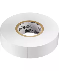 Изолента ПВХ 19мм (рул.20м) бел. NIT-A19-20/WH Navigator 71109