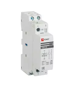 Контактор модульный КМ 25А 2NО (1 мод.) EKF km-1-25-20