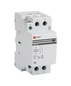Контактор модульный КМ 63А 2NО (2 мод.) EKF km-2-63-20