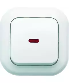 Выключатель 1-кл. СП Валентина 10А IP20 С16-068 с индикацией бел. Кунцево 7645
