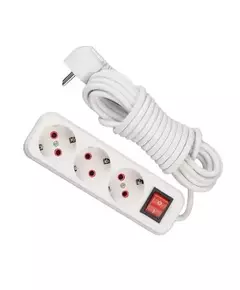 Удлинитель 3х5м с заземл. 16А IP20 с выкл. LEZARD 720-0305-302