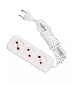 Удлинитель 3х5м без заземл. 10А IP20 LEZARD 720-0305-303