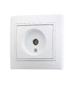 Розетка TV СП Мира проходная бел./бел. LEZARD 701-0202-129