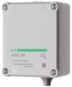 Фотореле AWZ-30 30А 13 IP65 встроенный фотодатчик монтаж на поверх. F&F EA01.001.004