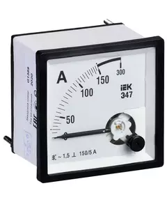 Амперметр Э47 72х72мм 150/5А кл. точн. 1.5 IEK IPA10-6-0150-E
