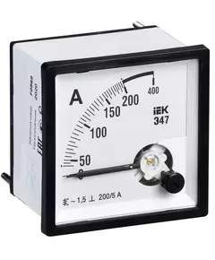 Амперметр Э47 72х72мм 200/5А кл. точн. 1.5 IEK IPA10-6-0200-E