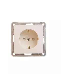 Механизм розетки 1-м СП W59 16А IP20 с заземл. защ. шторки сл. кость SchE RS16-152-2-86
