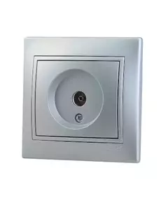 Розетка TV СП Мира оконечная метал. сер. LEZARD 701-1010-130