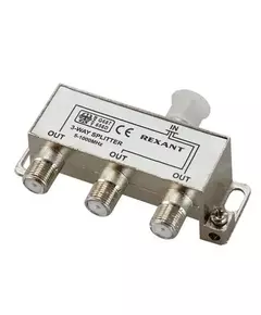 Делитель ТВ "краб" х3 под F разъем 5-1000 МГц Rexant 05-6002
