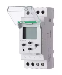 Реле времени PCZ-524 (1 канал; астрономическое; 24-264В AC/DC 16А 1перекл. контакт IP20) F&F EA02.002.004