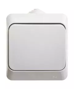 Переключатель 1-кл. ОП Этюд 10А IP44 10AX сер. SchE BA10-046C
