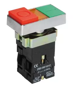 Кнопка LAY5-BW8465 "I-O" сдвоенная c подсв. IEK BBD40-BW-K51