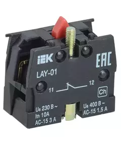Блок контактный 1р для LAY5 IEK BDK11