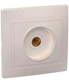Розетка TV 1-м СП Кварта РТВ10-ККм IP20 крем. IEK EAK10-K33-DM