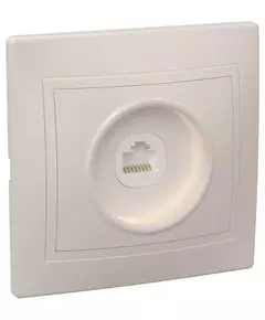 Розетка компьютерная 1-м СП Кварта РК10-ККм IP20 крем. IEK EKK10-K33-DM