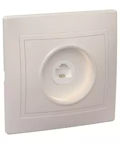 Розетка телефонная 1-м СП Кварта РТ10-ККм IP20 крем. IEK ETK10-K33-DM