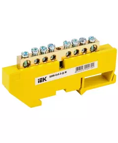 Шина PE "земля" на DIN-изол. ШНИ-6х9-8-Д-Ж IEK YNN10-69-8D-K05