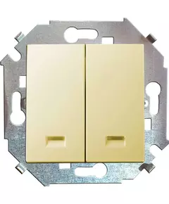 Механизм выключателя 2-кл. СП Simon 15 16А IP20 с подсветкой винт. зажим сл. кость Simon 1591392-031