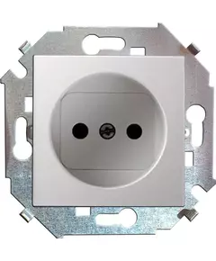 Механизм розетки 1-м СП Simon15 16А IP20 250В без заземл. винт. клеммы бел. Simon 1591431-030