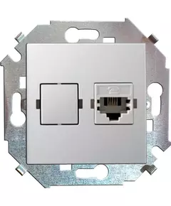 Механизм розетки комп. СП Simon15 RJ45 бел. Simon 1591598-030