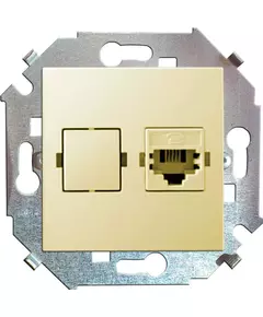 Механизм розетки комп. СП Simon15 RJ45 сл. кость Simon 1591598-031