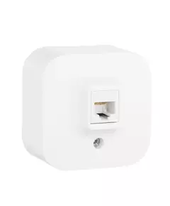 Розетка информационная 1-м ОП Quteo RJ45 CAT.5E UTP бел. Leg 782224