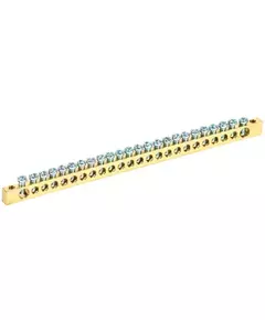 Шина PEN "земля-ноль" 6х9мм 24/2 (24группы/крепеж по краям) IEK YNN11-24-100