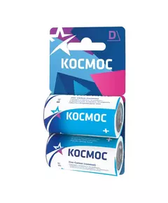 Элемент питания солевой R20 (блист.2шт) Космос KOCR202BL