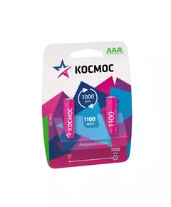 Аккумулятор R03 NI-MH 1100мА.ч (блист.2шт) Космос KOCR03NIMH(1100MAH)