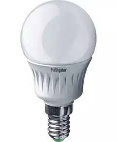 Лампа светодиодная 94 476 NLL-P-G45-5-230-2.7K-E14 5Вт шар 2700К тепл. бел. E14 330лм 220-240В Navigator 94476