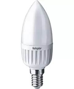 Лампа светодиодная 94 482 NLL-P-C37-5-230-4K-E14-FR 5Вт свеча 4000К бел. E14 370лм 220-240В Navigator 94482