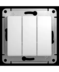 Механизм выключателя 3-кл. СП Glossa 10А IP20 (сх. 1+1+1) 10AX бел. SchE GSL000131