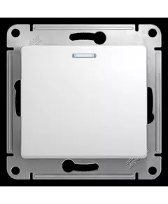 Механизм переключателя 1-кл. СП Glossa 10А IP20 (сх. 6а) 10AX с подсветкой бел. SchE GSL000163