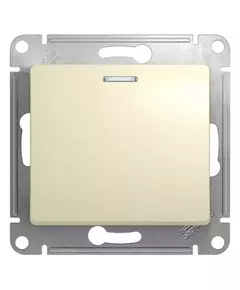 Механизм выключателя 1-кл. СП Glossa 10А IP20 (сх. 1а) 10AX с подсветкой беж. SchE GSL000213
