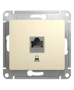 Механизм розетки компьютерной RJ45 1-м СП Glossa беж. SchE GSL000281K