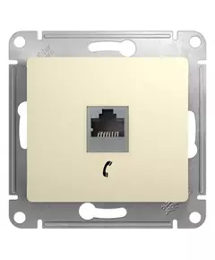 Механизм розетки телеф. 1-м СП Glossa RJ11 беж. SchE GSL000281T