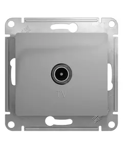 Механизм розетки TV 1-м СП Glossa проходной 4DB алюм. SchE GSL000392