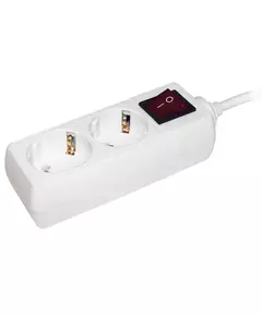 Удлинитель 2х5м с заземл. 16А IP20 У02К с выкл. 2P+PE IEK WYP10-16-02-05-ZK-N
