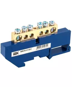Шина нулевая на DIN-изол. ШНИ-8х12-6-Д-С IEK YNN10-812-6D-K07