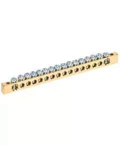 Шина PEN "земля-ноль" 6х9мм 16/2 (16групп/крепеж по краям) IEK YNN11-16-100