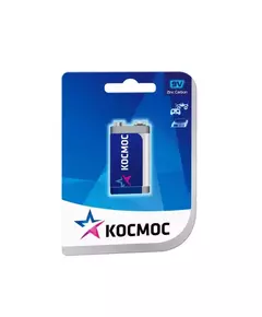 Элемент питания солевой "крона" 6F22 (1S) Космос KOC6F22